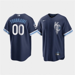 Men Women Youth Kansas City Royals Active Player Custom 2022 Navy City Connect Cool Base Stitched jersey