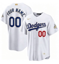 Men Women Youth Los Angeles Dodgers White 2026 Gold Collection Stadium Stitched Custom Baseball Jerseys Men Women Youth Los Angeles Dodgers White 2026 Gold Collection Stadium Stitched Custom Baseball Jerseys