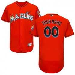 Men Women Youth All Size Miami Marlins Custom Flex Base Jersey Orange