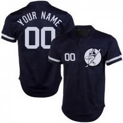 Men Women Youth Toddler All Size New York Yankees Blue Customized Cool Base New Design Jersey