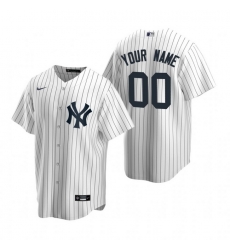 Men Women Youth Toddler All Size New York Yankees Custom Nike White Stitched MLB Cool Base Home Jersey