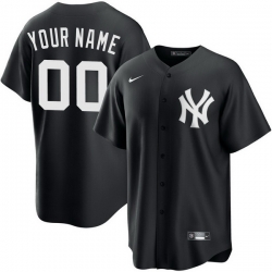 Men Women Youth Toddler NEW YORK YANKEES Custom Stitched Jersey Black