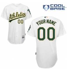 Men Women Youth All Size Oakland Athletics White Customized Cool Base Jersey