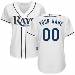 Men Women Youth All Size Tampa Bay Rays Custom Cool Base Jersey White