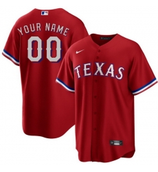 Men Women Youth Toddler TEXAS RANGERS Custom Stitched Jersey Red