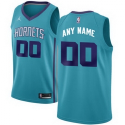 Men Women Youth Toddler All Size Nike Charlotte Hornets Light Blue NBA Swingman Custom Jersey