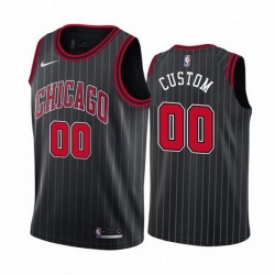 Men Women Youth Toddler All Size Chicago Bulls Custom Black 2019 20 Statement Edition NBA Jersey