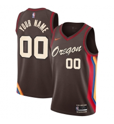 Men Women Youth Toddler Portland Blazers Brown Custom Nike NBA Stitched Jersey