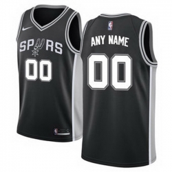 Men Women Youth Toddler All Size San Antonio Spurs Nike Black Swingman Custom Icon Edition Jersey