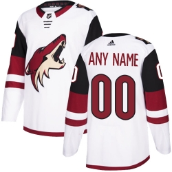 Men Women Youth Toddler Youth White Jersey - Customized Adidas Arizona Coyotes Away