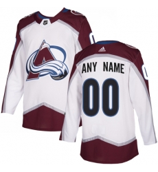 Men Women Youth Toddler White Jersey - Customized Adidas Colorado Avalanche Away