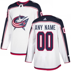 Men Women Youth Toddler White Jersey - Customized Adidas Columbus Blue Jackets Away