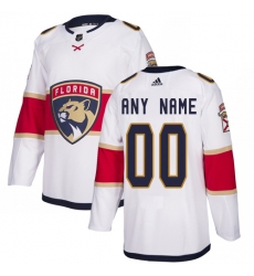 Men Women Youth Toddler White Jersey - Customized Adidas Florida Panthers Away