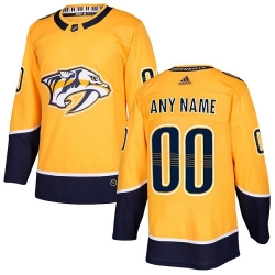 Men Women Youth Toddler Youth Gold Jersey - Customized Adidas Nashville Predators Home