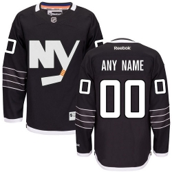 Men Women Youth Toddler Black Jersey - Customized Reebok New York Islanders Third