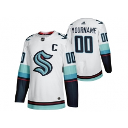 Men Women Youth Seattle Kraken Custom NHL White Jersey