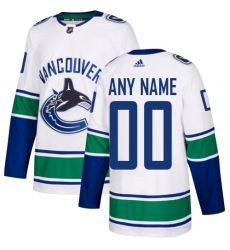 Men Women Youth Toddler White Jersey - Customized Adidas Vancouver Canucks Away