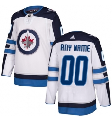 Men Women Youth Toddler Navy White Jersey - Customized Adidas Winnipeg Jets Home