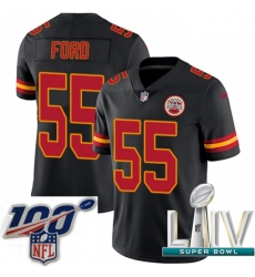 2020 Super Bowl LIV Men Nike Kansas City Chiefs #55 Dee Ford Limited Black Rush Vapor Untouchable NFL Jersey