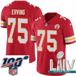 2020 Super Bowl LIV Men Nike Kansas City Chiefs #75 Cameron Erving Red Team Color Vapor Untouchable Limited Player NFL Jersey