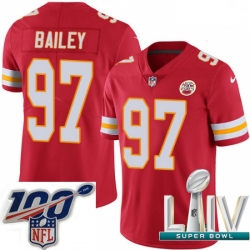 2020 Super Bowl LIV Men Nike Kansas City Chiefs #97 Allen Bailey Red Team Color Vapor Untouchable Limited Player NFL Jersey
