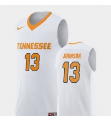 Men Tennessee Volunteers Jalen Johnson White Replica College Basketball Jersey