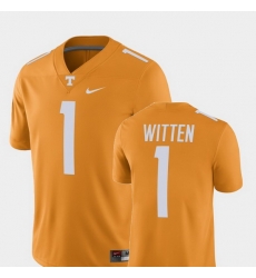 Men Tennessee Volunteers Jason Witten 1 Tennessee Orange Alumni Football Game Player Jersey