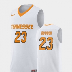 Men Tennessee Volunteers Jordan Bowden White Replica College Basketball Jersey