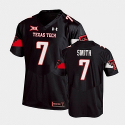 Men Texas Tech Red Raiders Donovan Smith Replica Black Football Team Jersey