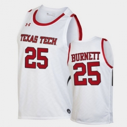 Men Texas Tech Red Raiders Nimari Burnett Replica White Basketball 2020 21 Jersey