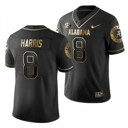 Alabama Crimson Tide Christian Harris Black Golden Edition Men'S Jersey