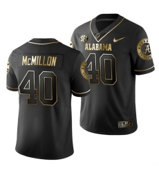 Alabama Crimson Tide Joshua Mcmillon Black Golden Edition Men'S Jersey