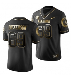 Alabama Crimson Tide Landon Dickerson Black Golden Edition Men'S Jersey