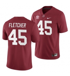 Alabama Crimson Tide Thomas Fletcher Crimson 2019 Home Game Jersey NCAA Football