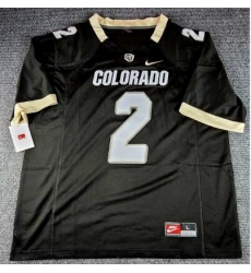 Men Colorado Buffaloes Shedeur Sanders #2 Black Vapor Limited Black Stitched Jersey