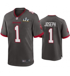 Men Greg Joseph Buccaneers Pewter Super Bowl Lv Game Jersey