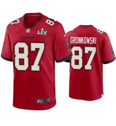 Men Rob Gronkowski Buccaneers Red Super Bowl Lv Game Jersey