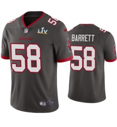 Men Shaquil Barrett Buccaneers Pewter Super Bowl Lv Vapor Limited Jersey