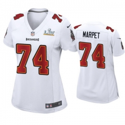 Women Ali Marpet Buccaneers White Super Bowl Lv Game Fashion Jersey