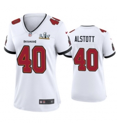 Women Mike Alstott Buccaneers White Super Bowl Lv Game Jersey