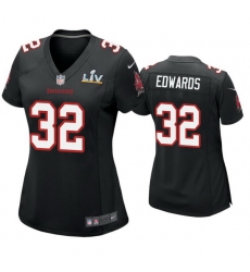 Women Mike Edwards Buccaneers Black Super Bowl Lv Game Fashion Jersey