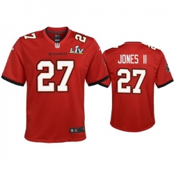 Youth Ronald Jones Ii Buccaneers Red Super Bowl Lv Game Jersey