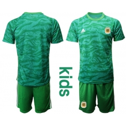 Kids Argentina Short Soccer Jerseys 019