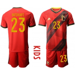 Kids Belgium Short Soccer Jerseys 031