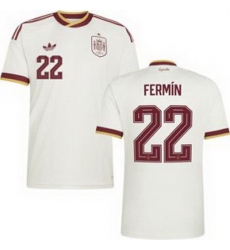 Youth 22 Spain Fermin Lopez World Cup 2026 Away Replica Jersey   2