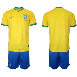 Men FIFA 2022 Brazil Soccer Jersey 035