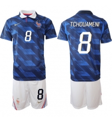 Men France 2026 FIFA World Cup Blue Soccer Jersey #8 Aurelien Tchouameni Men France 2026 FIFA World Cup Blue Soccer Jersey #8 Aurelien Tchouameni
