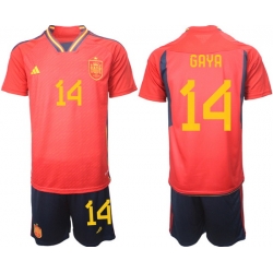 Men FIFA 2022 Spain Soccer Jersey 008