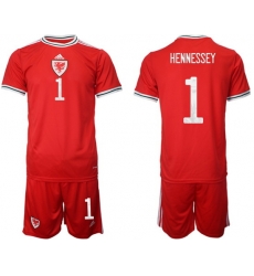 WALES 2022 World Cup Soccer Jersey #1 HENNESSEY