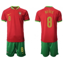 Portugal 2022 World Cup Soccer Jersey #8 NEVES RED